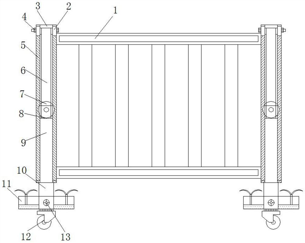 a road railing