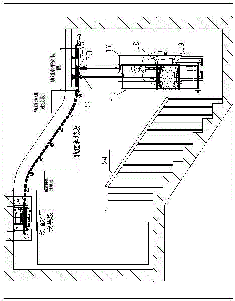 Corridor hanging chair