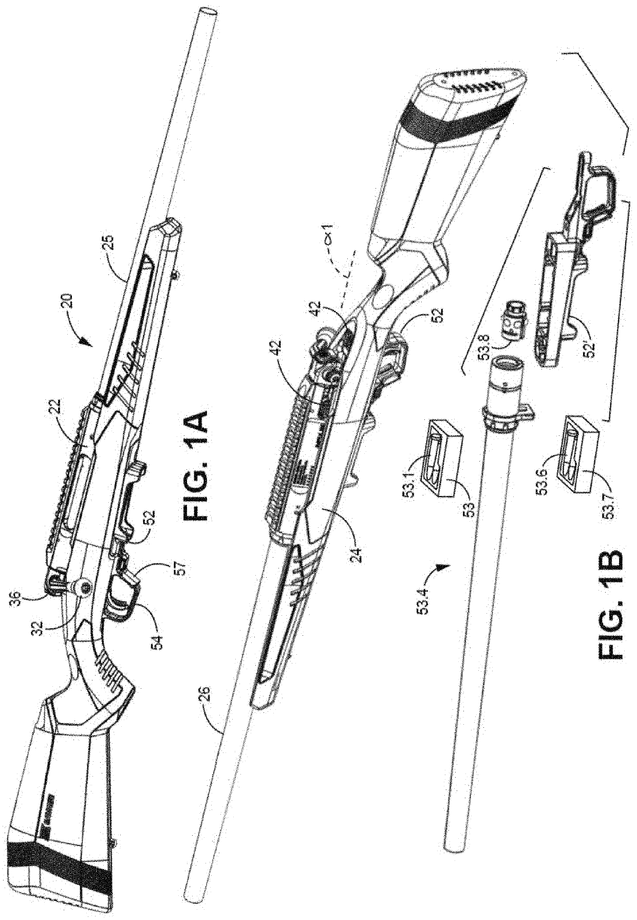 Rifle with straight pull bolt action