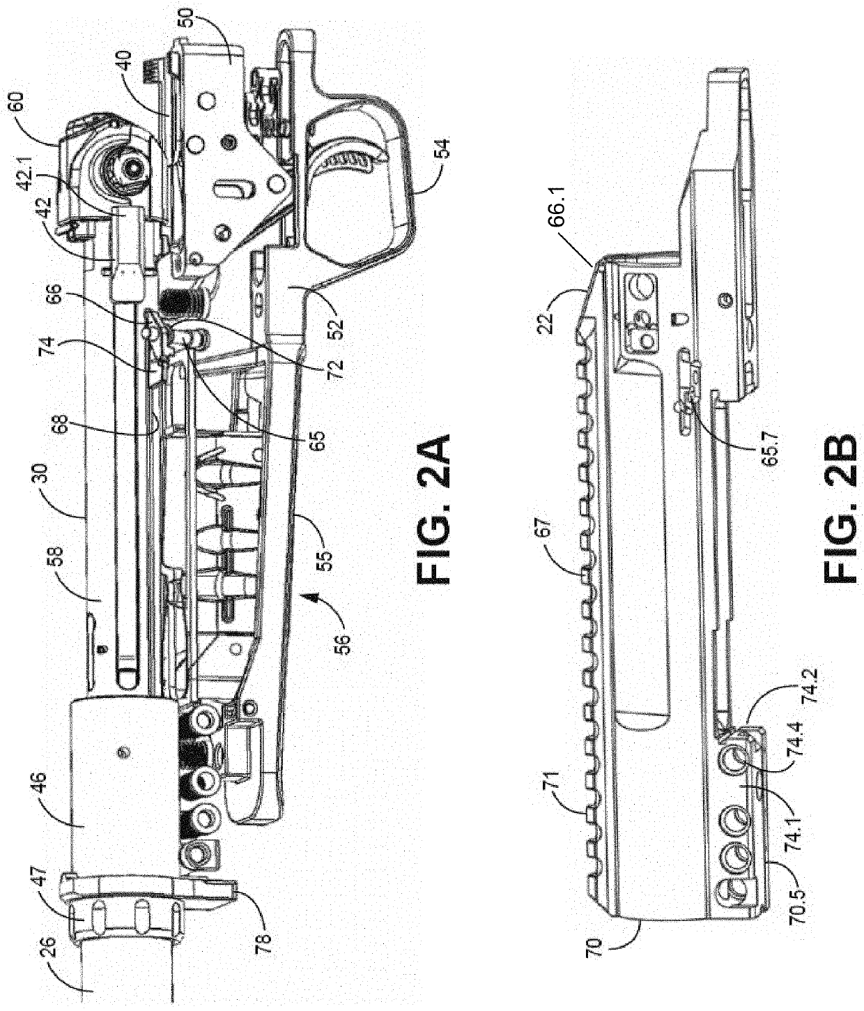 Rifle with straight pull bolt action