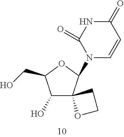 Uracyl Spirooxetane Nucleoside Phosphoramidates