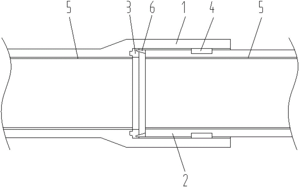 Anti-impact pipe joint structure