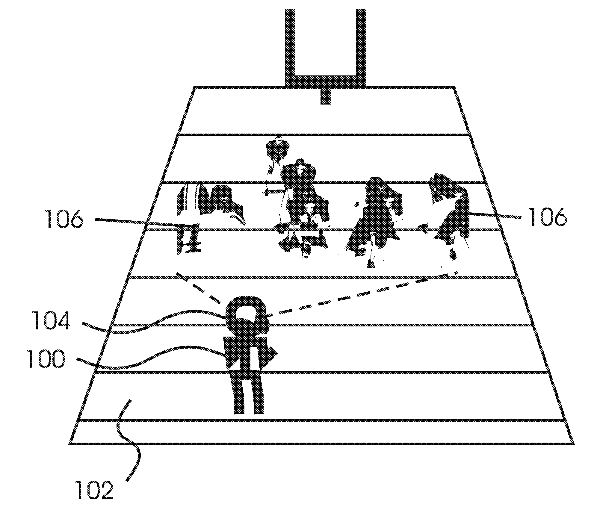 Apparatus and method for on-field virtual reality simulation of US football and other sports