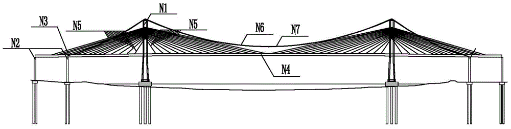 Main beam cable-stayed suspension forming technological method for self-anchorage type suspension bridge