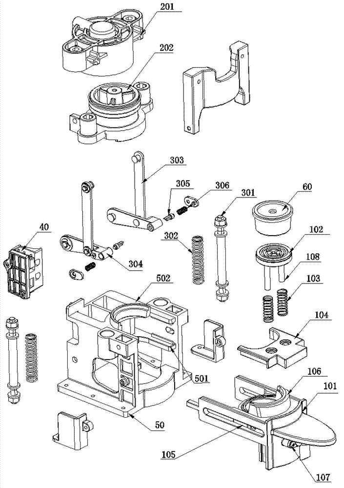 A vertical capsule brewing device for a coffee machine