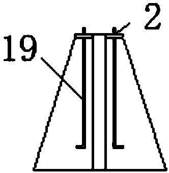 A tower crane relay lifting storage rack device