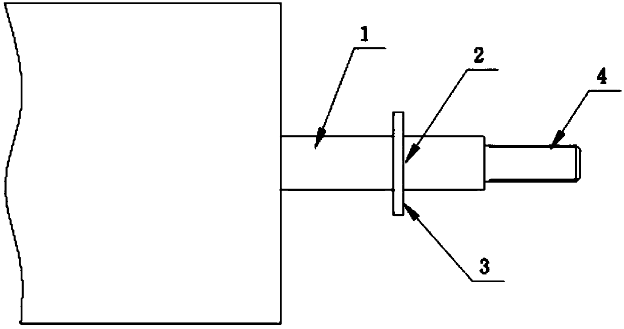 Motor shaft with location pin