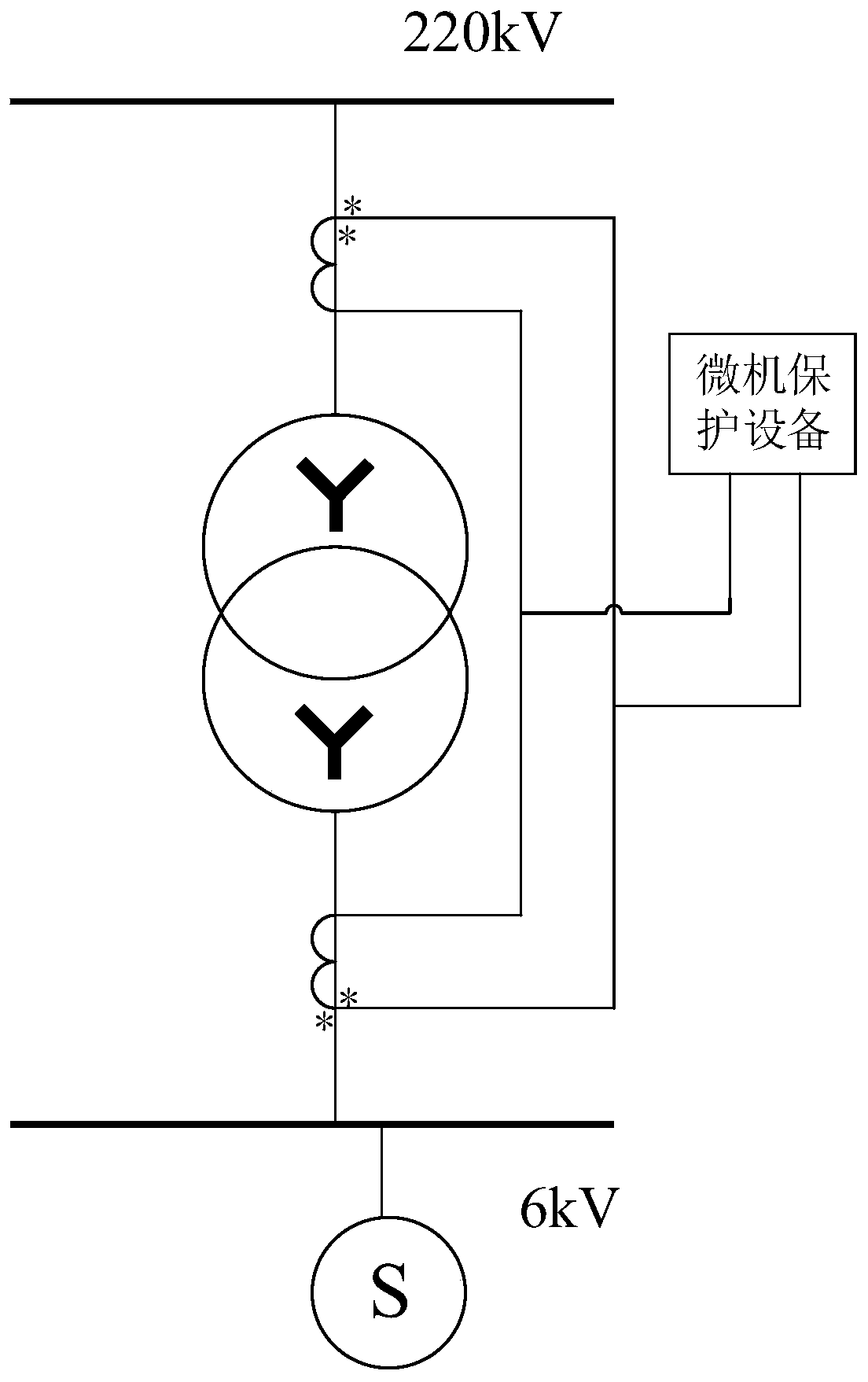 Method and device for checking differential protection polarity of large transformer and computer equipment