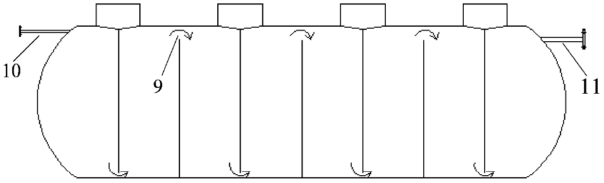 Water area sewage treatment device and method