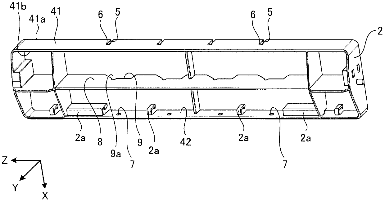 Outlet unit and air supply device