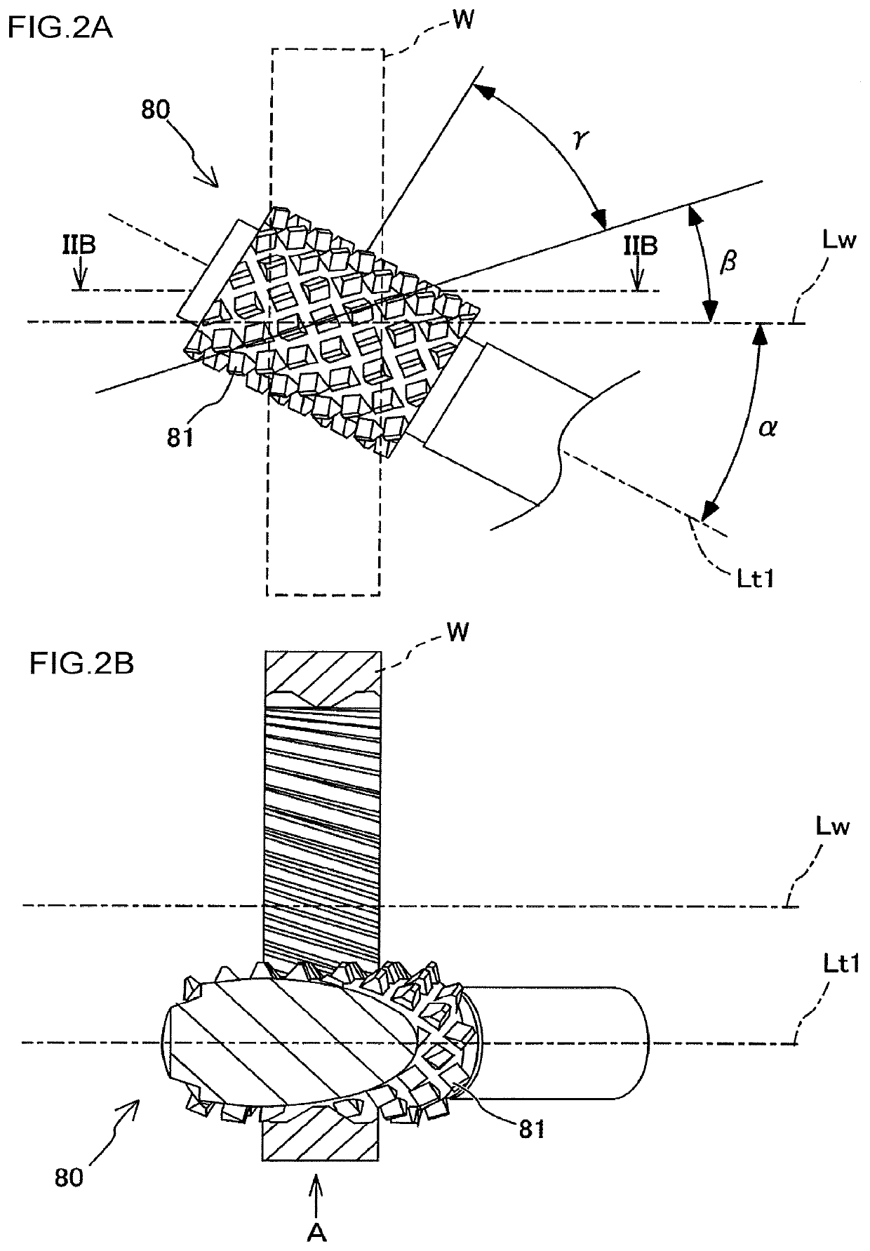 Gear machining method and gear machining device