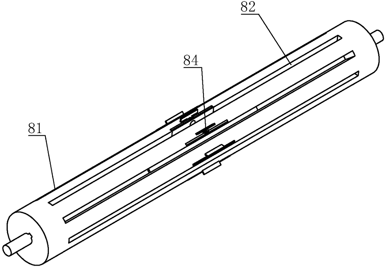 Radiator fin separating, taking and conveying equipment