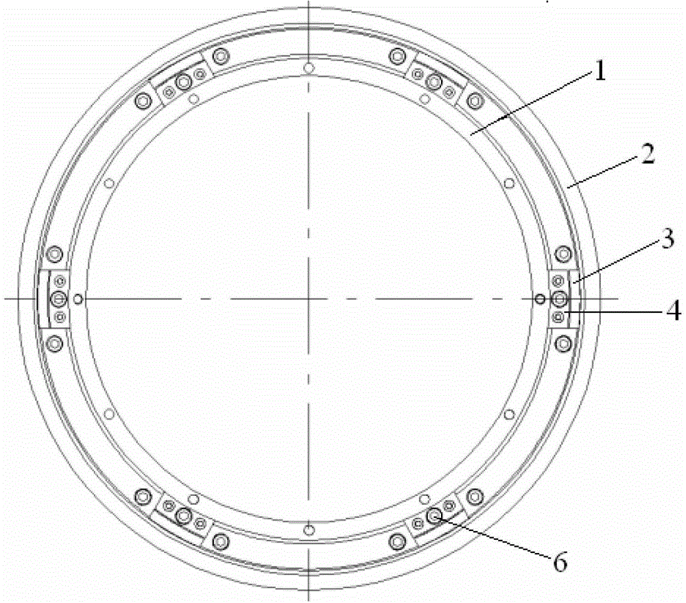 Telescope primary mirror center radial positioning mechanism and assembly and adjustment method thereof