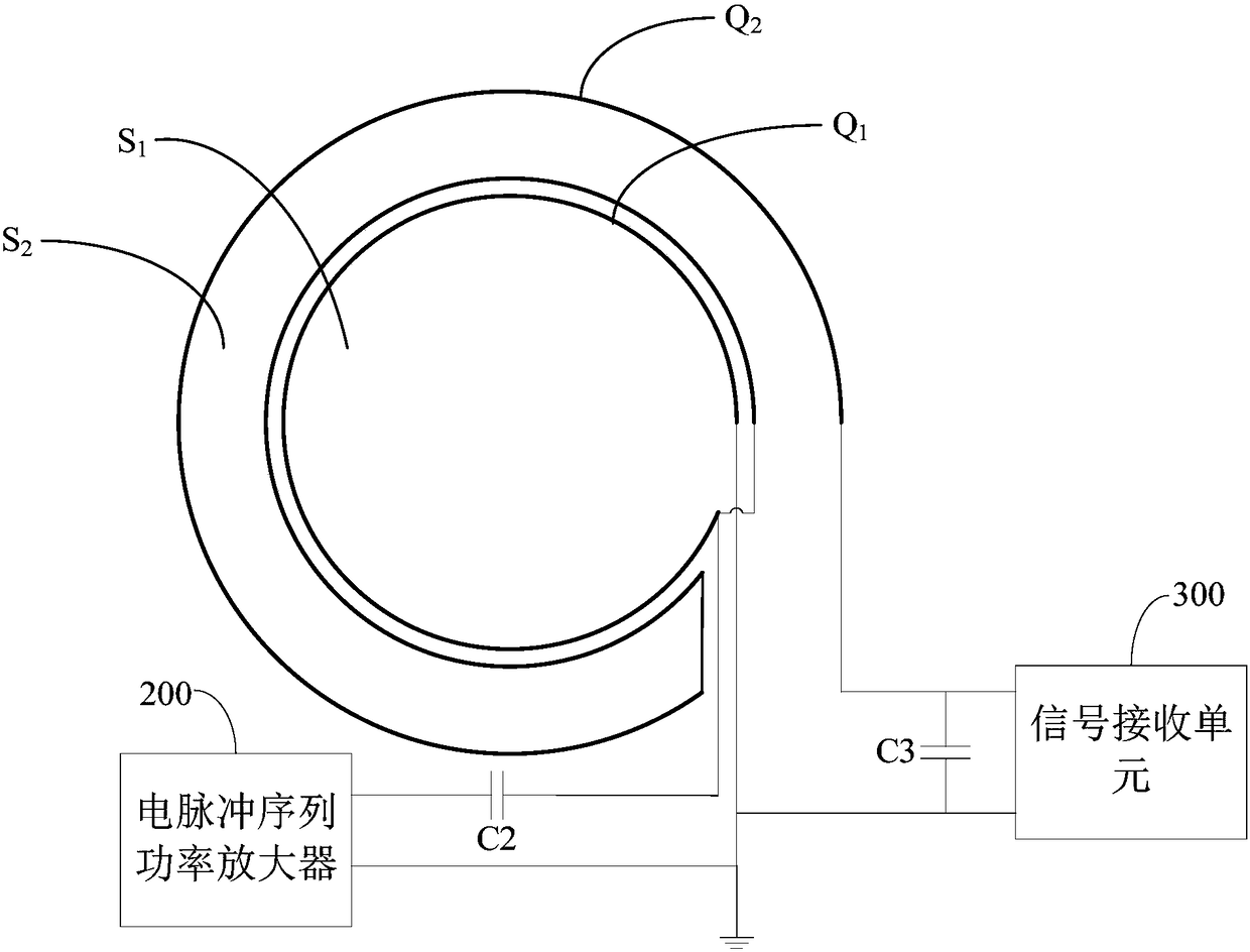 Nuclear quadrupole resonance detection system and antenna thereof