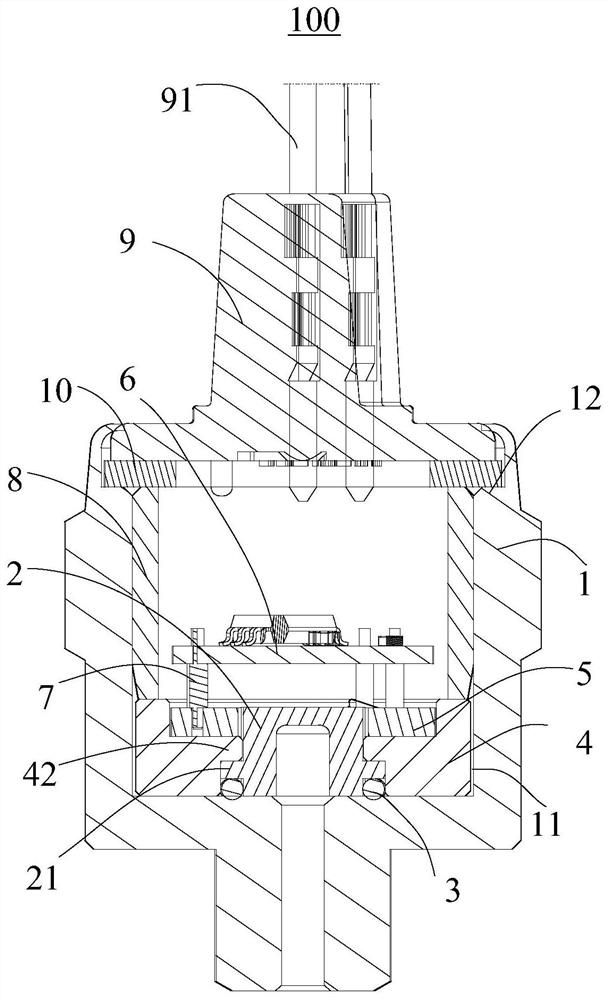 Sputtering film pressure sensor