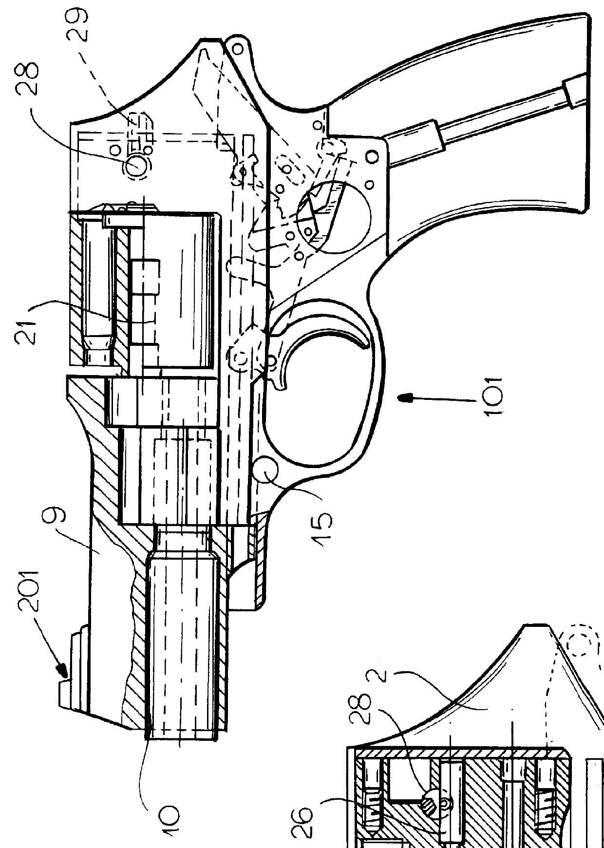 Firearm, particularly a revolver pistol