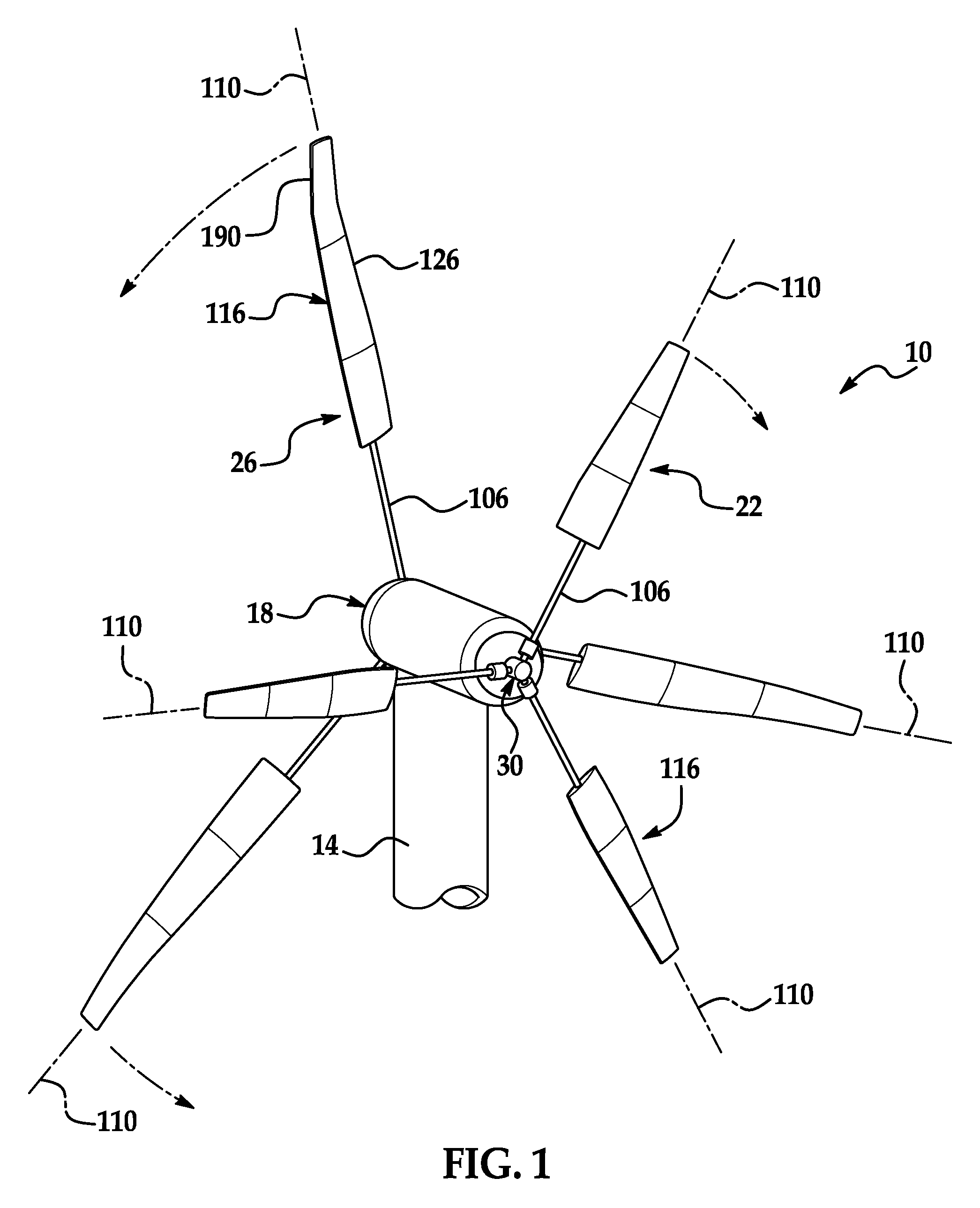 Independent variable blade pitch and geometry wind turbine