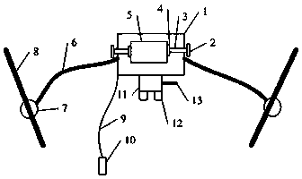 Support structure for motorcycle navigation device