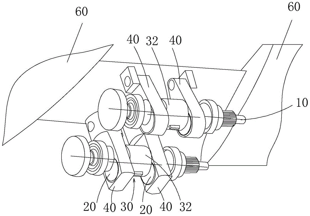 Translational flapping wing mechanism and orthopter and glider with translational flapping wing mechanism