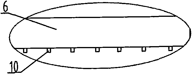 Soot blower structure of coal burning organic heating medium furnace