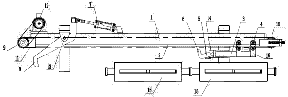 Device and method having box blocking and box feeding functions