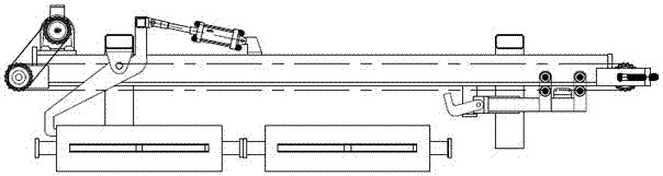 Device and method having box blocking and box feeding functions