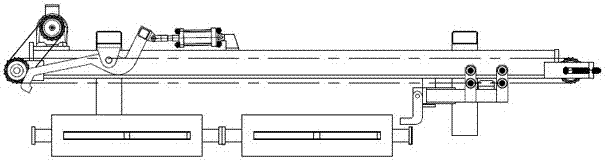 Device and method having box blocking and box feeding functions