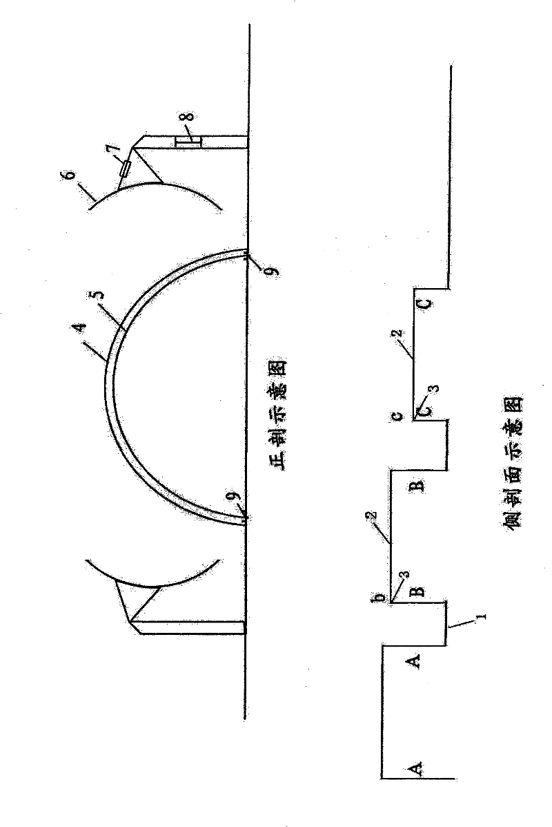 Large-scale joint alkali-making circulation process