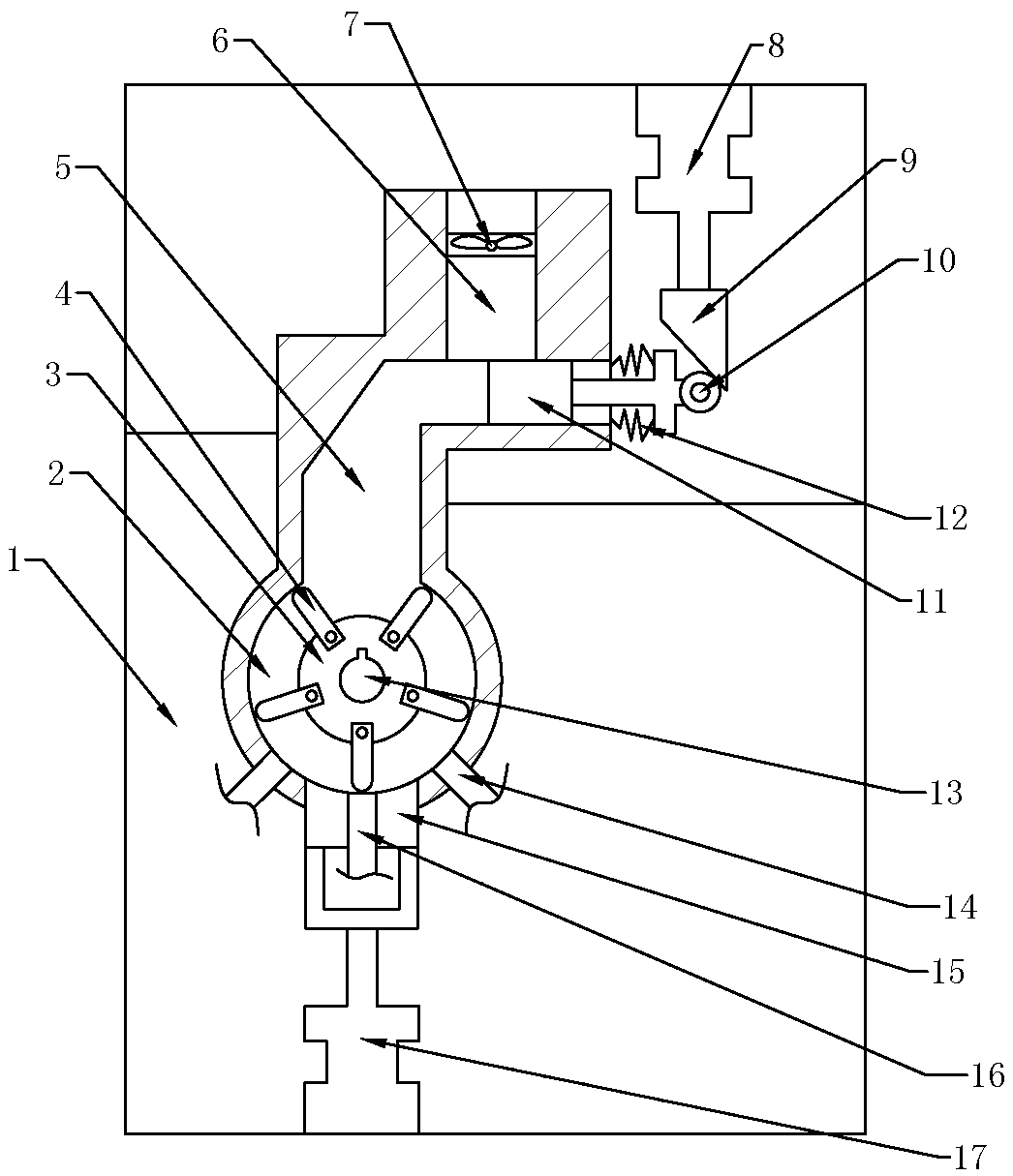 Device for shredding waste plastic