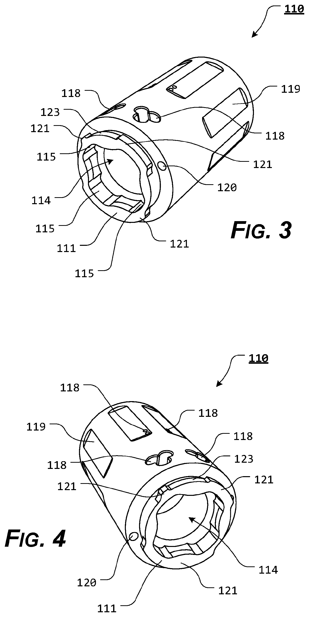 Lockable muzzle device mounting system