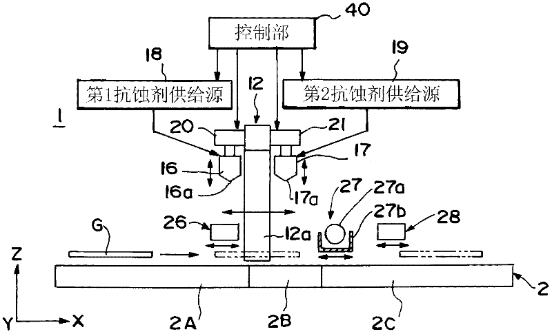 Coating film forming apparatus and coating film forming method