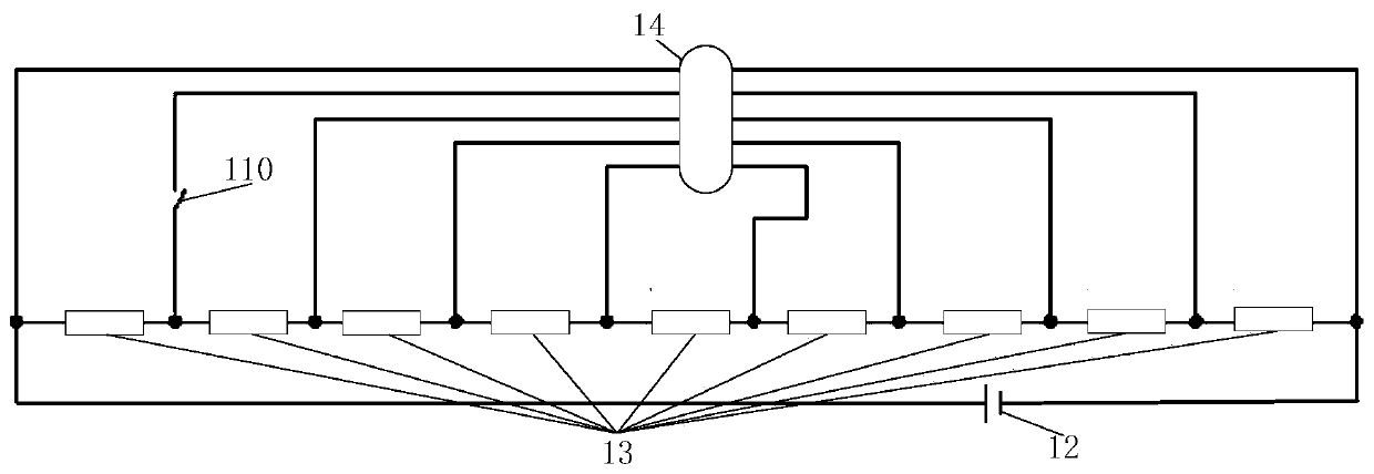 Parameter simulation circuit, battery management device, and control method of battery management device