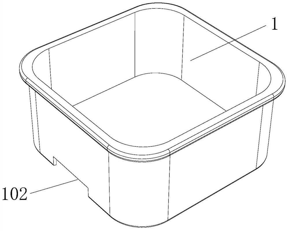 An anti-scalding square bowl