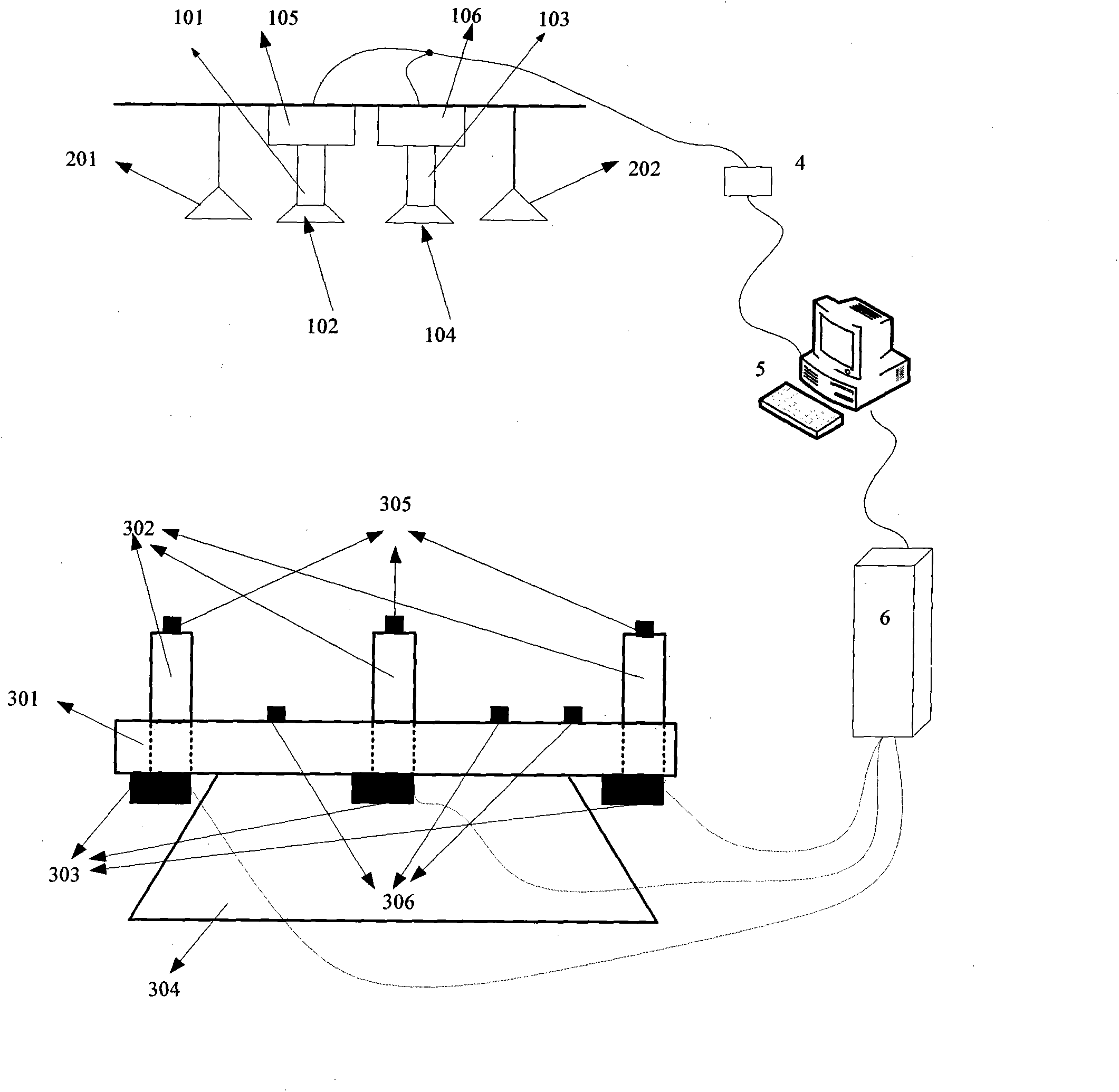 Binocular vision-based synchronous operation lifting system detection system and method
