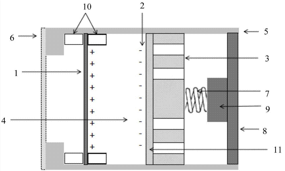 Capacitive sound acquisition device and microphone