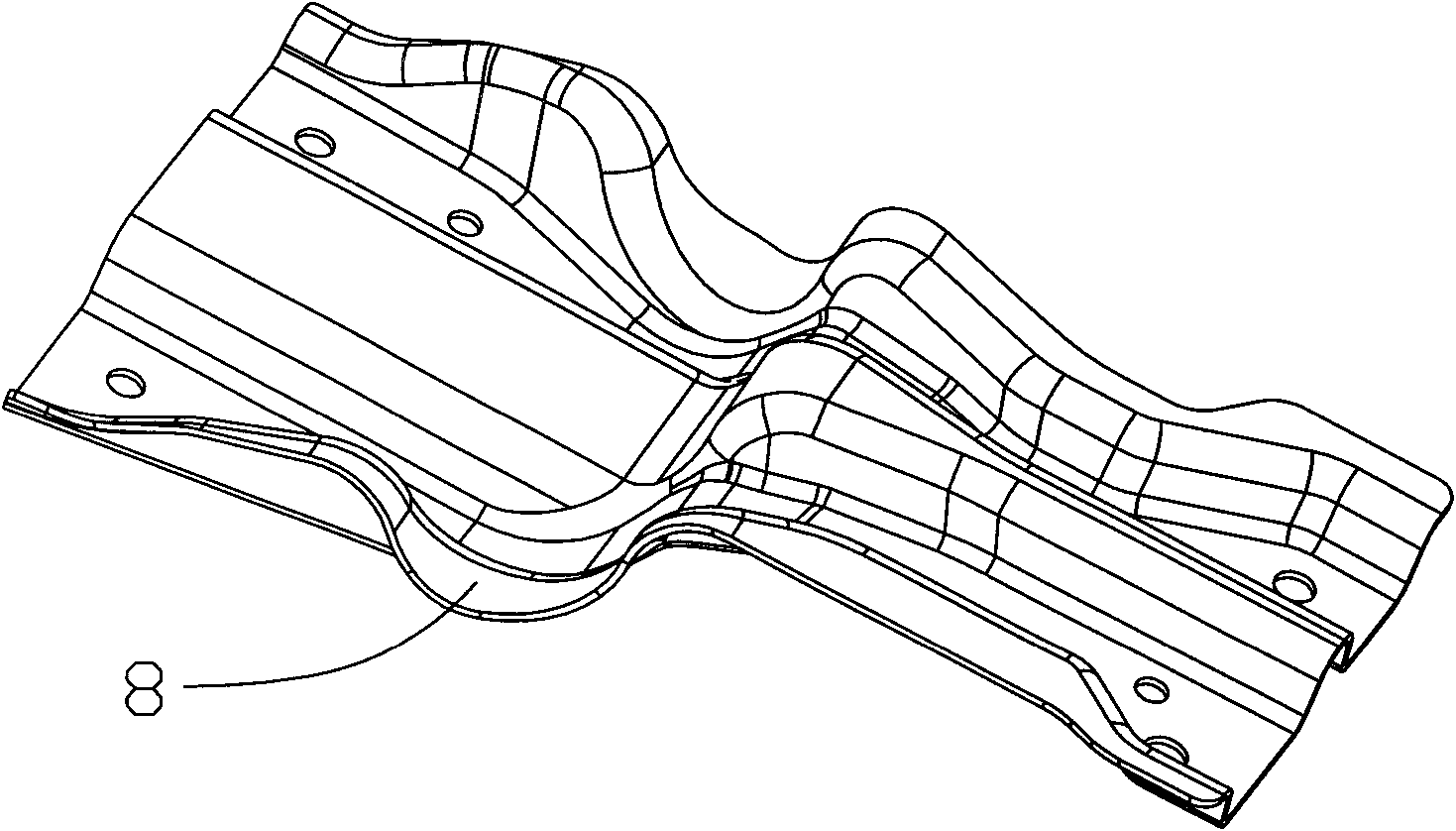 Connecting bracket assembly of steering support and front wall panel