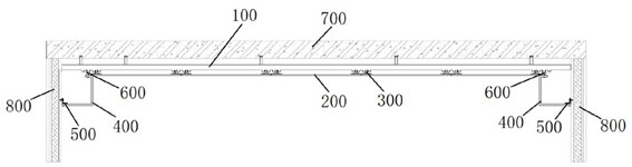 Fabricated double-layer keel suspended ceiling system and mounting method thereof