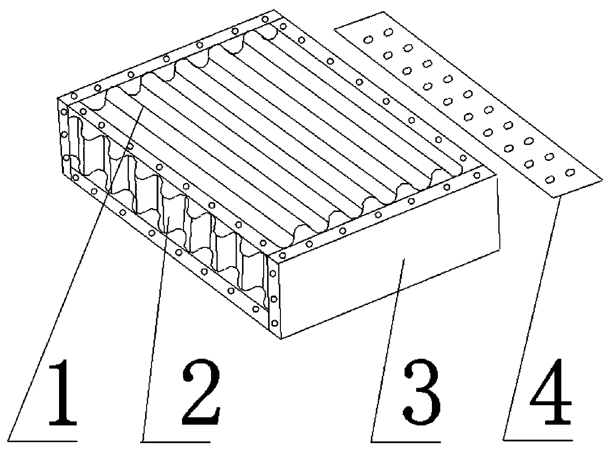 Square building block and construction method thereof