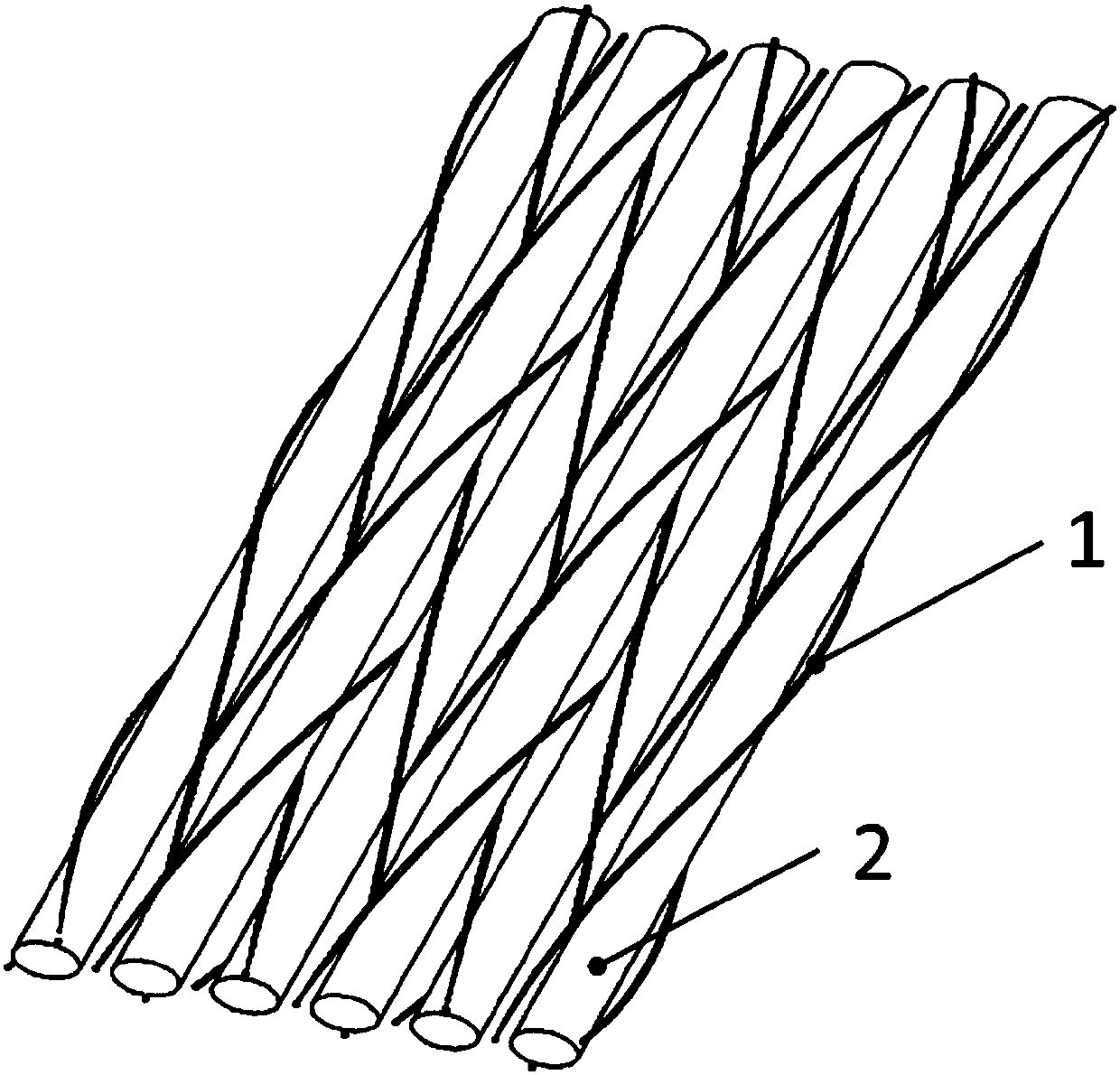 Multi-level structure fabric for radome and its weaving method