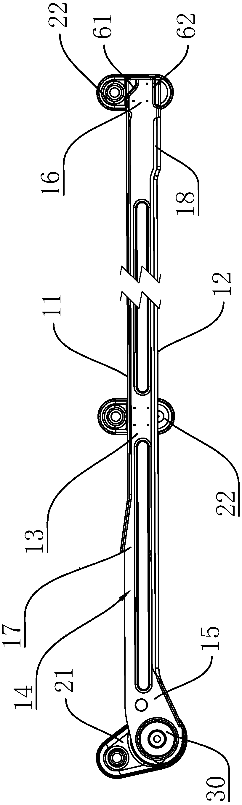 Mute sliding track with lubricating function