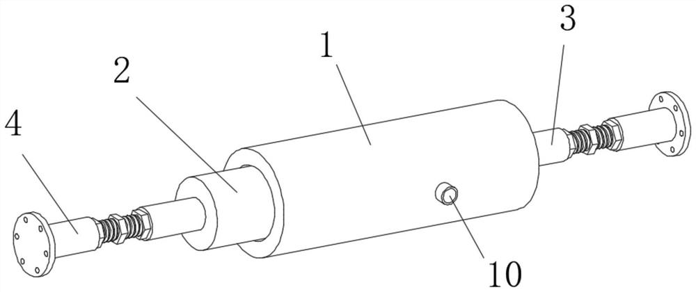 A split hydraulic damper that is easy to replace and maintain