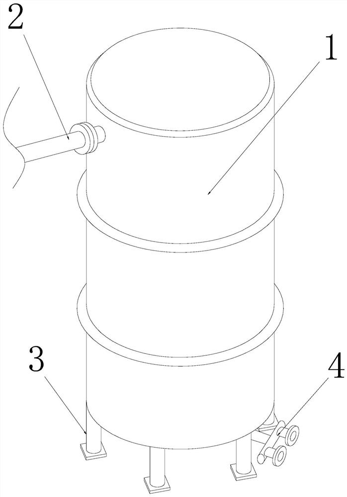 Raw material storage tank for food safety production