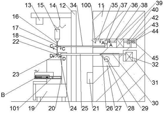 An automatic needle pulling device with fluid detection