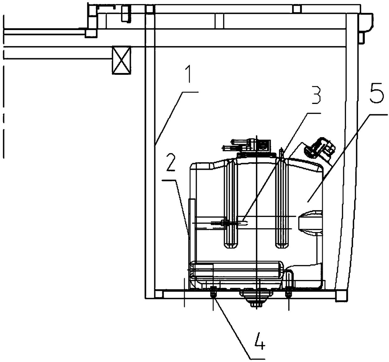 A urea tank fix structure for rear passenger car