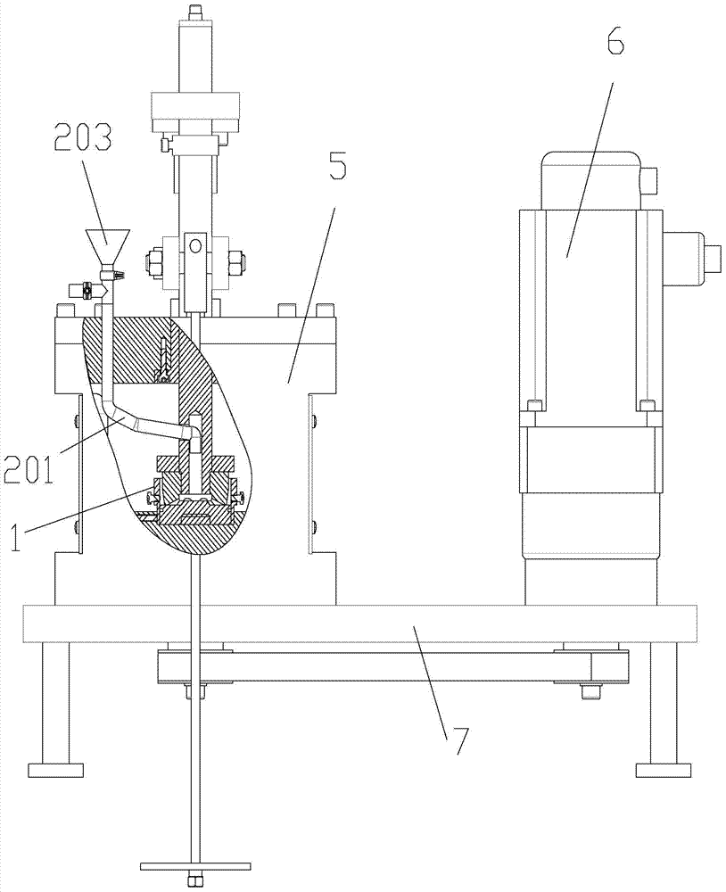 Sulfur friction test device