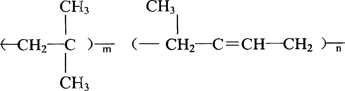 Composition of oil resisting butyl rubber