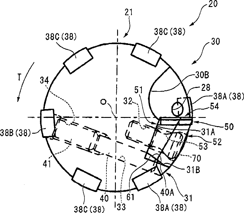 Tool for machining a hole