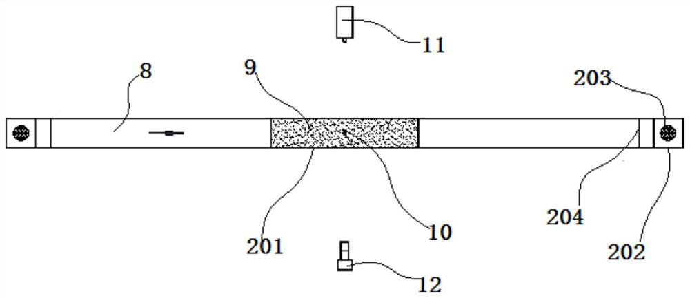 A model test device and method for bridge pile foundation scour based on transparent soil