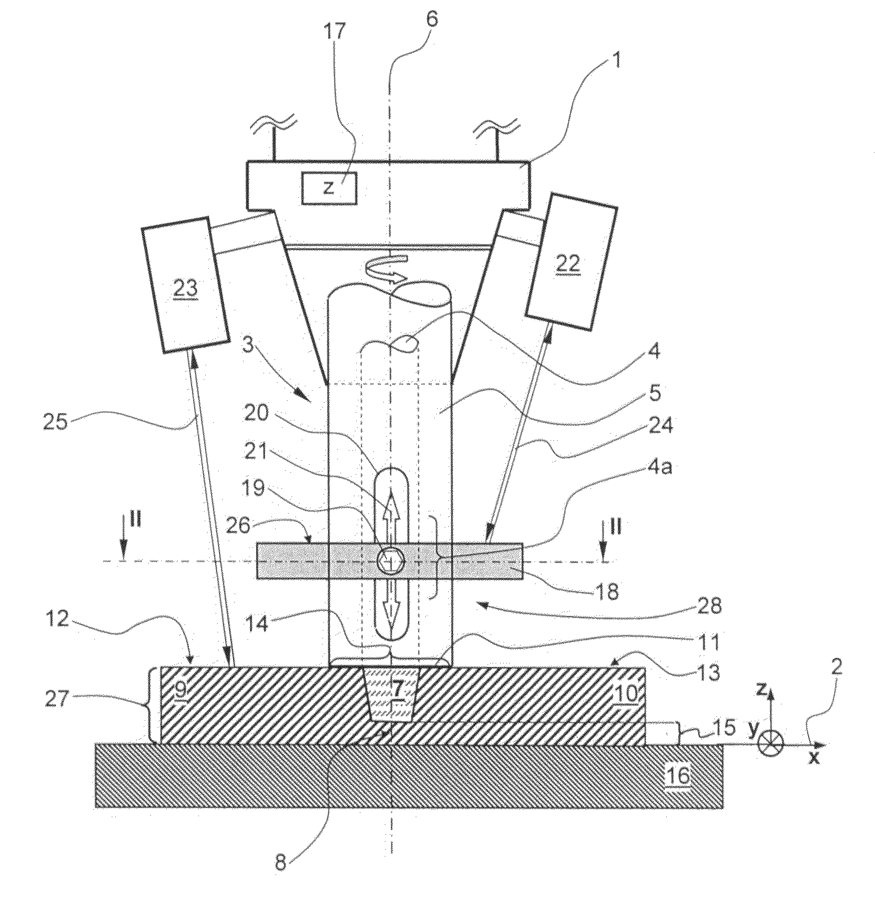 Friction stir welding head and method for controlling a friction stir welding head
