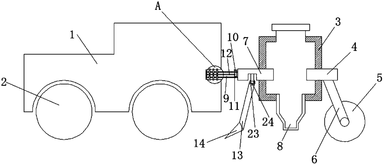 Intertillage fertilization machine for crops